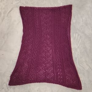 Knit Infinity Scarf Purple OS